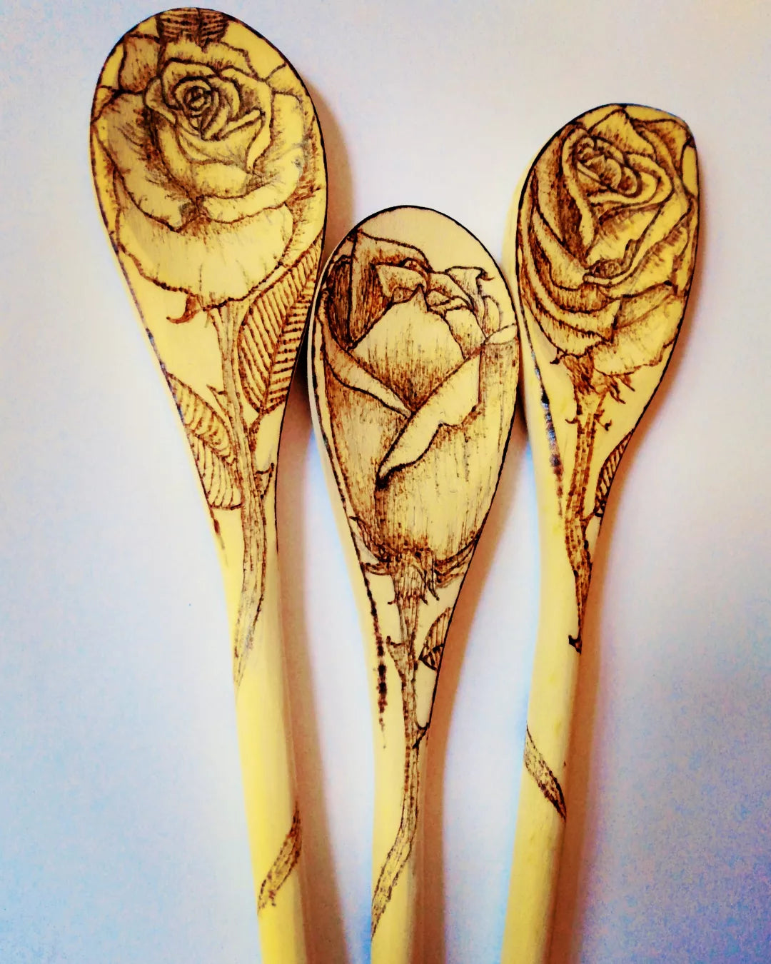Rose Wood Spoon Set