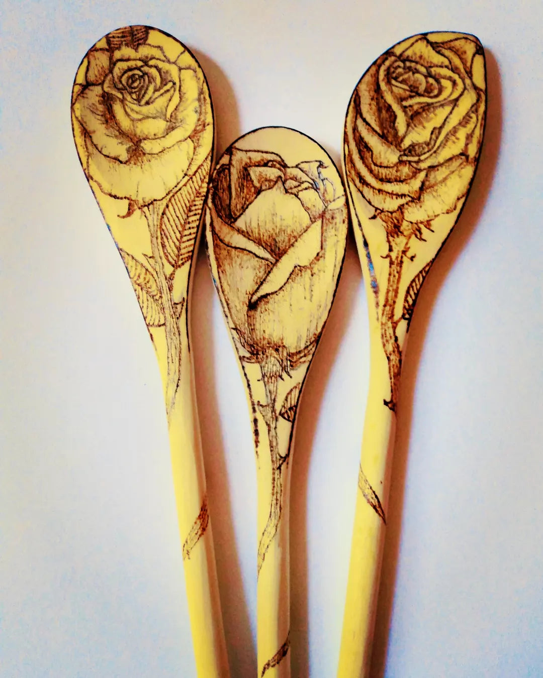 Rose Wood Spoon Set